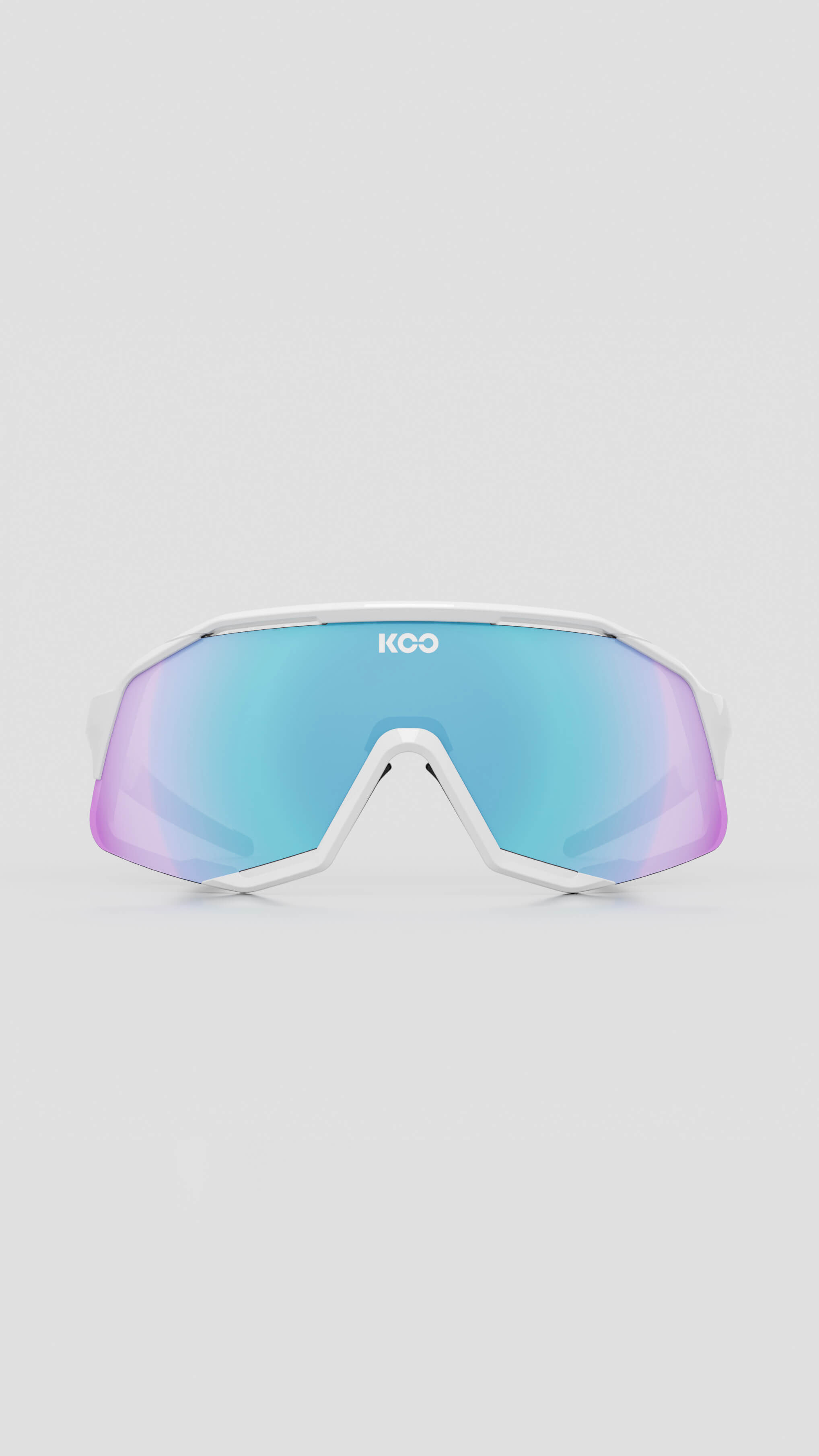 KOO DEMOS KASKスポーツサングラス ホワイト/ブルー　ロードバイク KASK Sport